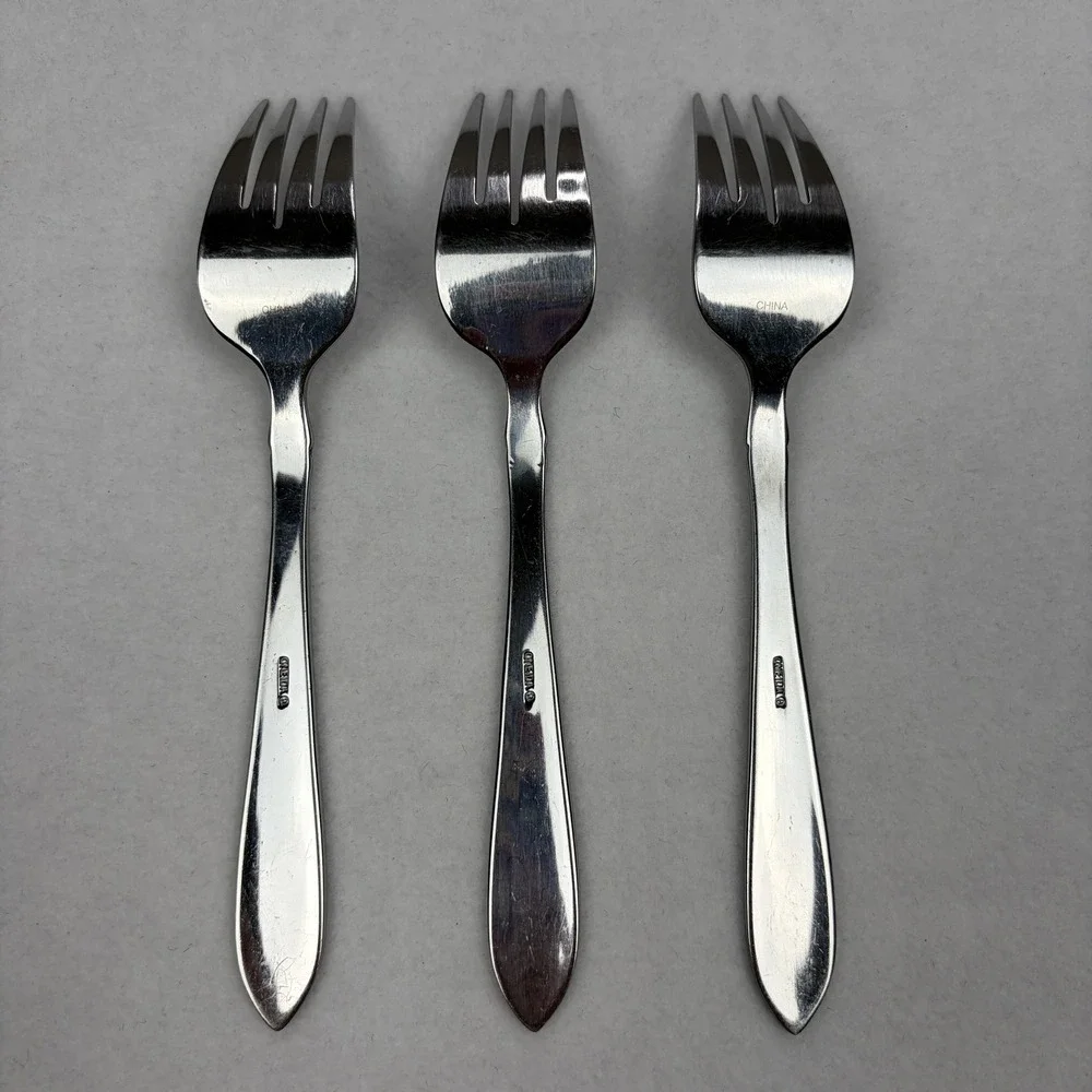 Oneida Simba-Jacqueline Stainless Steel Salad Forks Set of 3